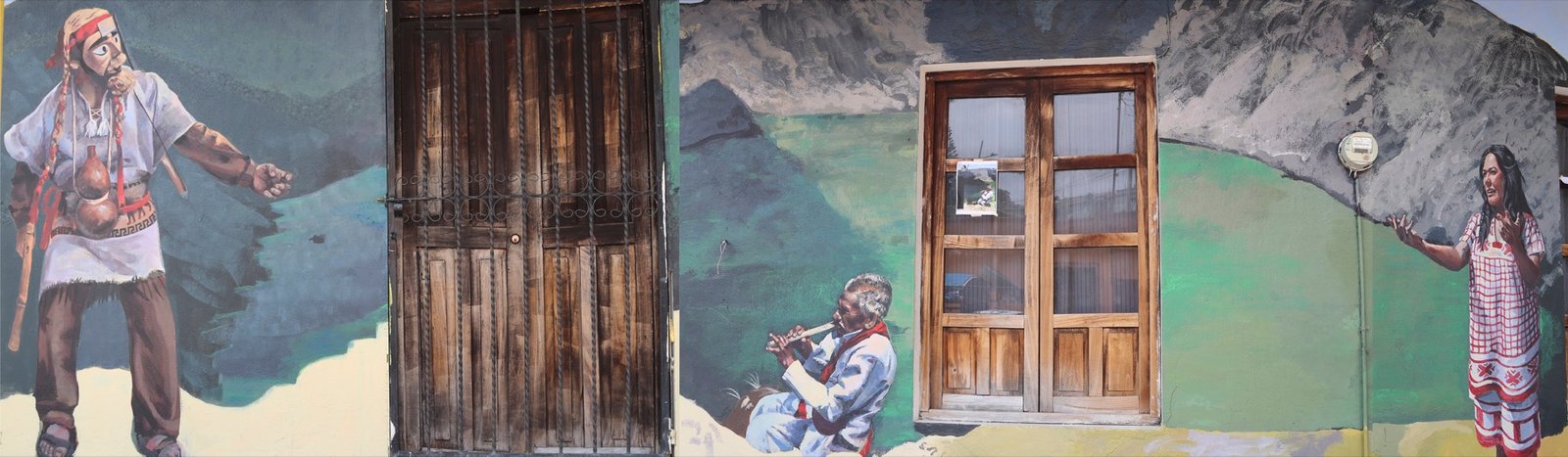 Vista panorámica del proyecto Murales Zoques de Copainalá