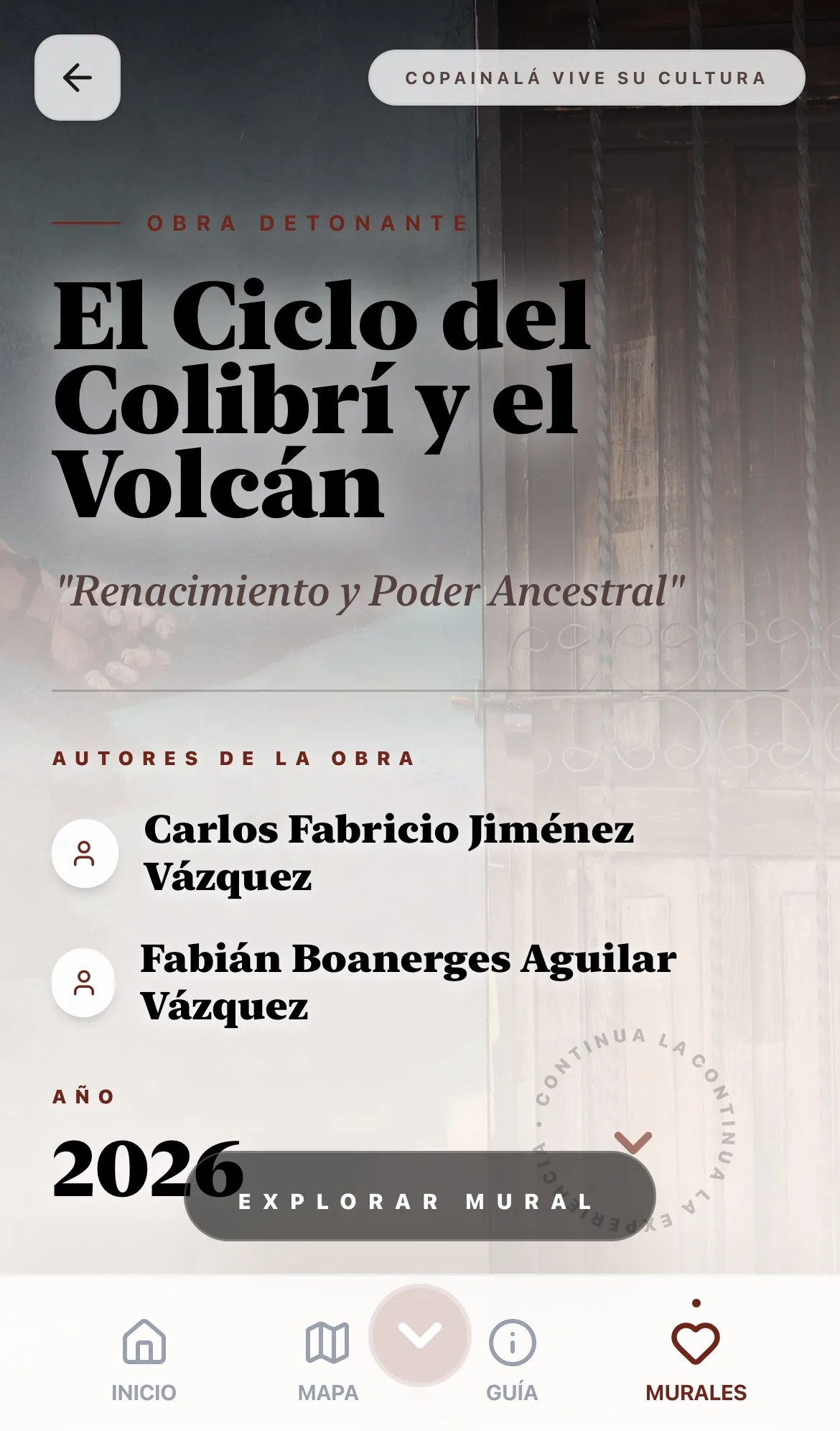 Historia, símbolos y audio de cada mural.